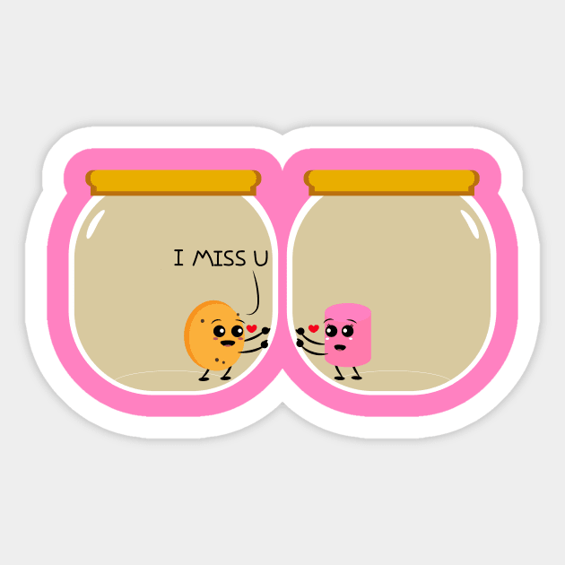 I miss you Sticker by Coowo22